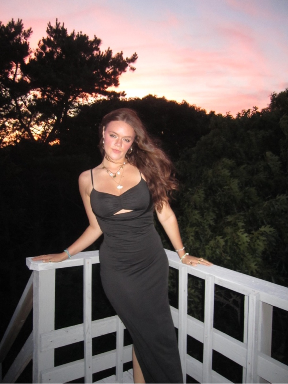 Amazon Black Cutout Maxi Dress for Women